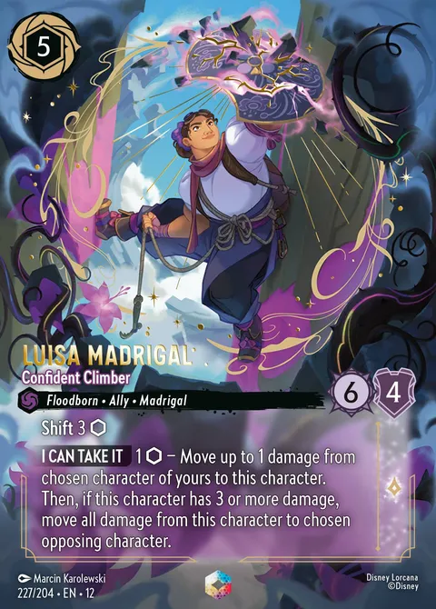 Luisa Madrigal — Confident Climber Disney Lorcana card