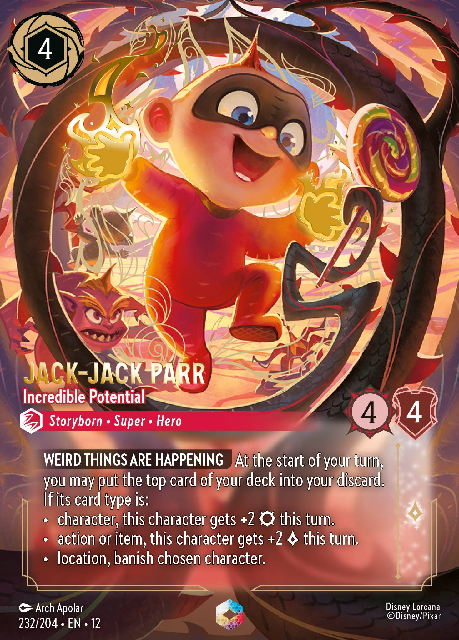 Jack-Jack Parr — Incredible Potential Disney Lorcana card