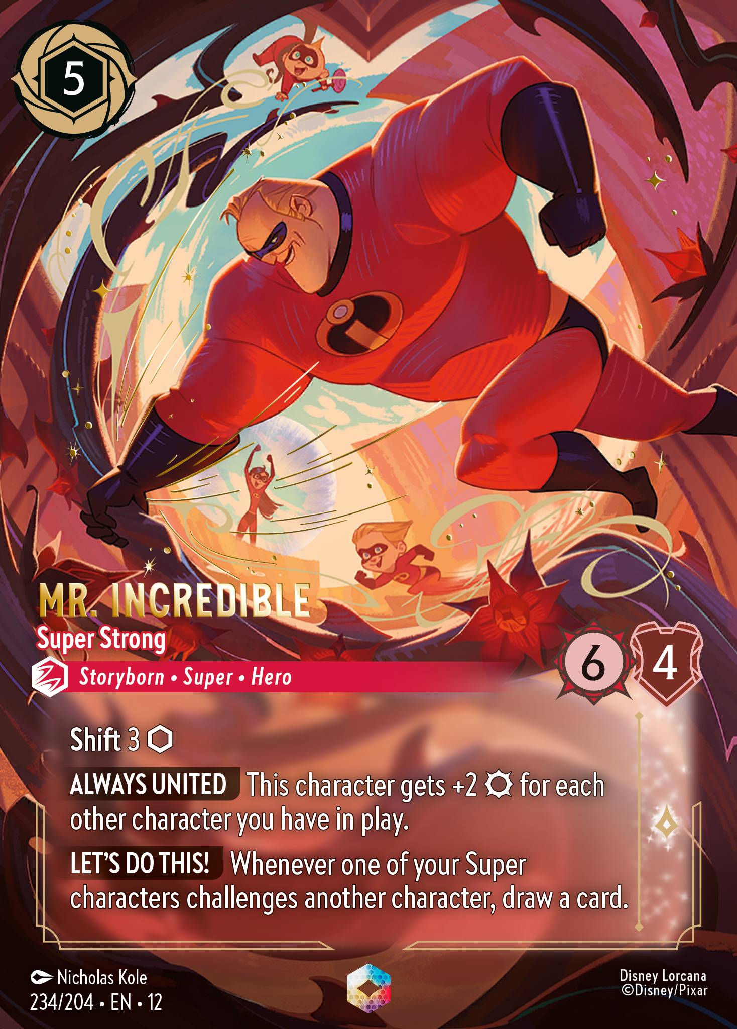 Mr. Incredible — Super Strong Disney Lorcana card