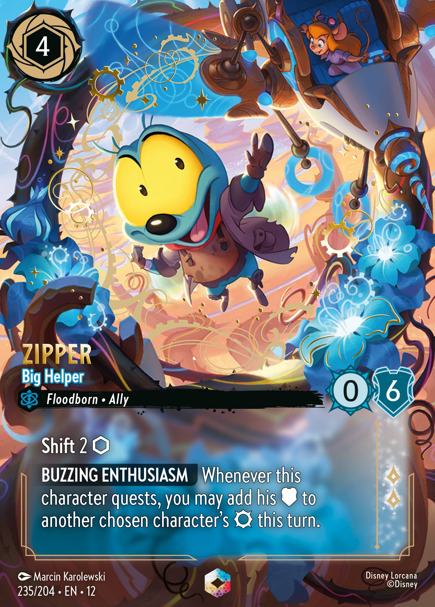 Zipper — Big Helper Disney Lorcana card