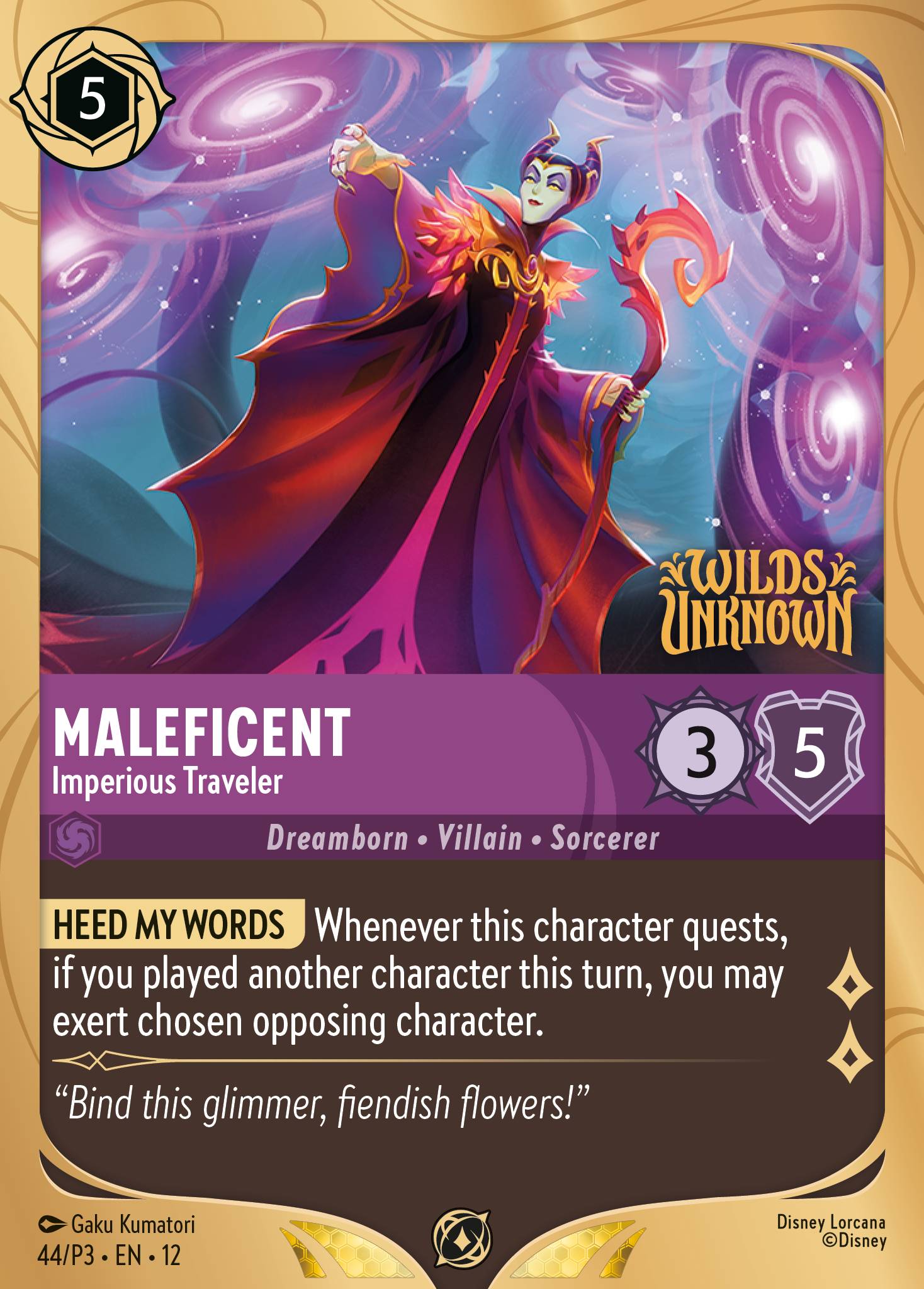 Maleficent — Imperious Traveler Disney Lorcana card