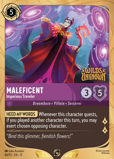 Maleficent — Imperious Traveler Disney Lorcana card