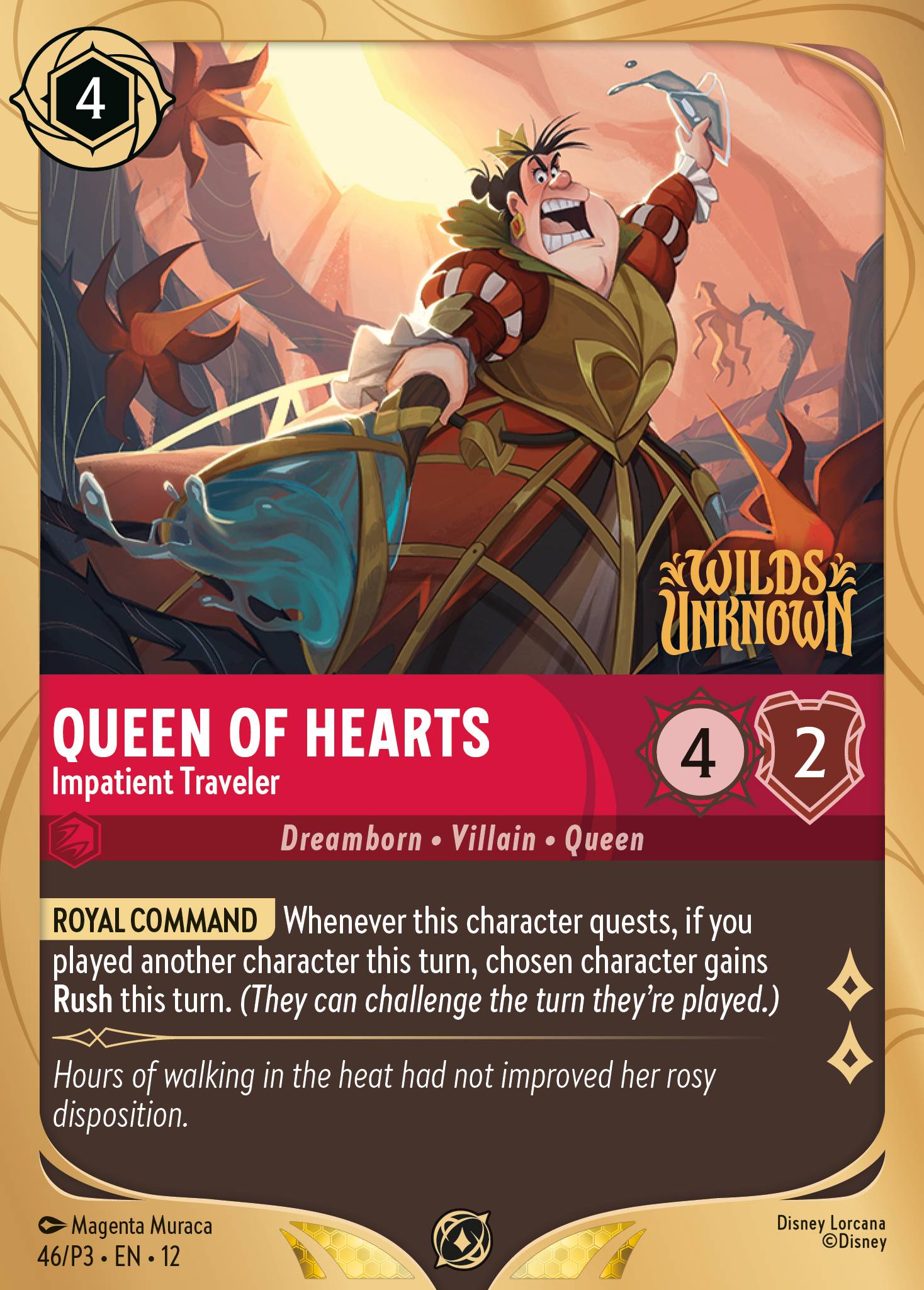 Queen of Hearts — Impatient Traveler Disney Lorcana card