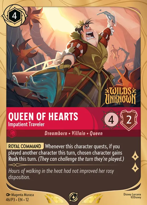 Queen of Hearts — Impatient Traveler Disney Lorcana card