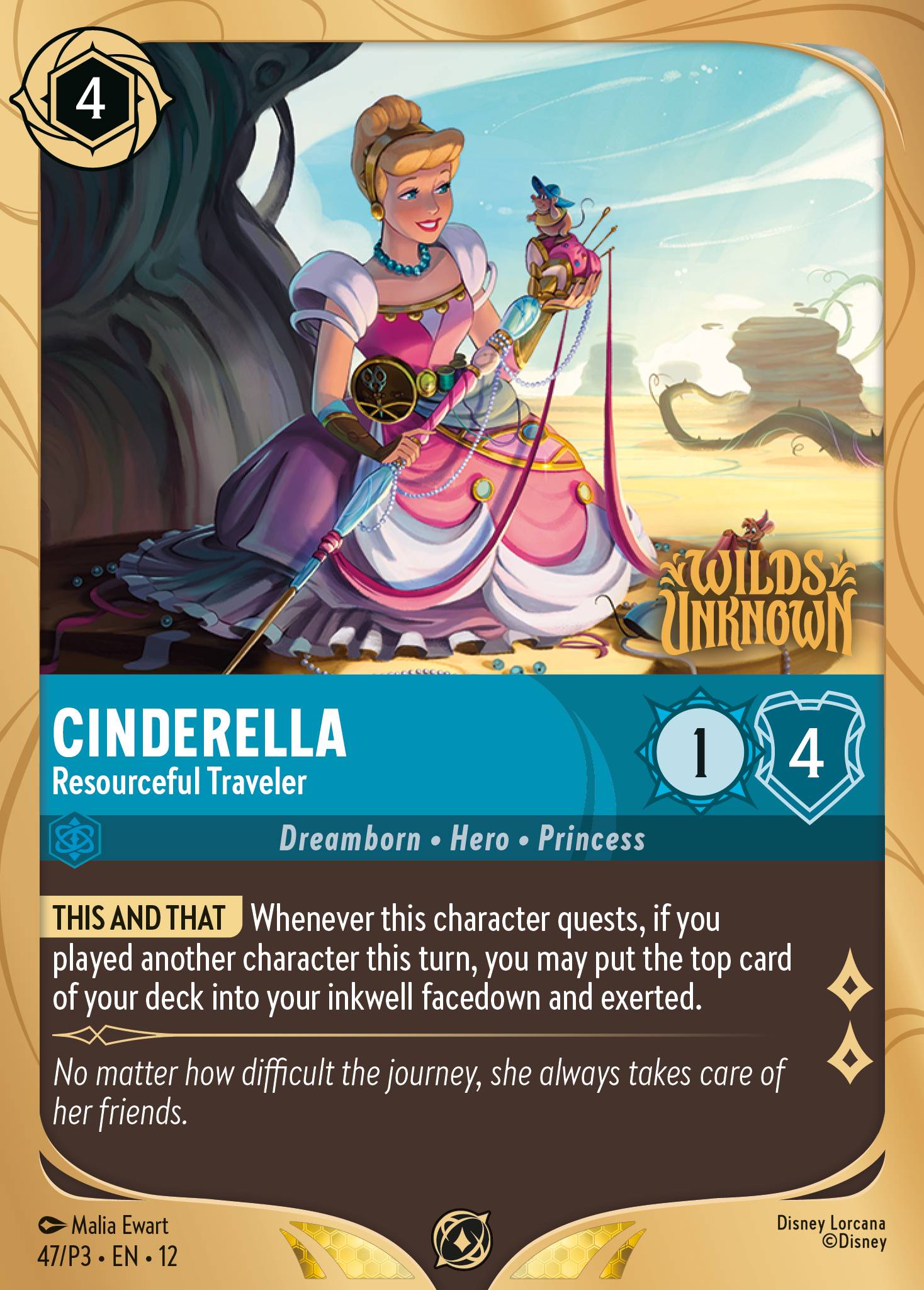 Cinderella — Resourceful Traveler Disney Lorcana card