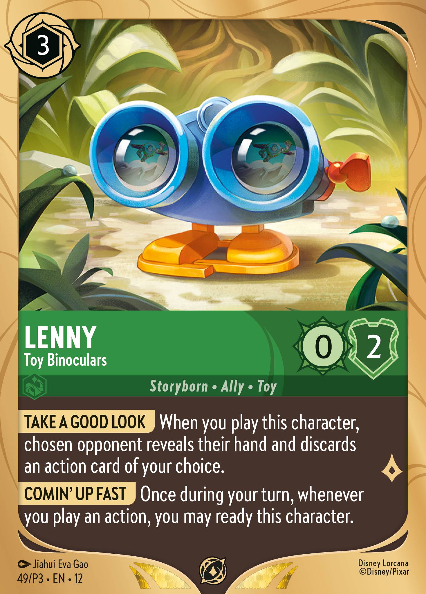Lenny — Toy Binoculars Disney Lorcana card