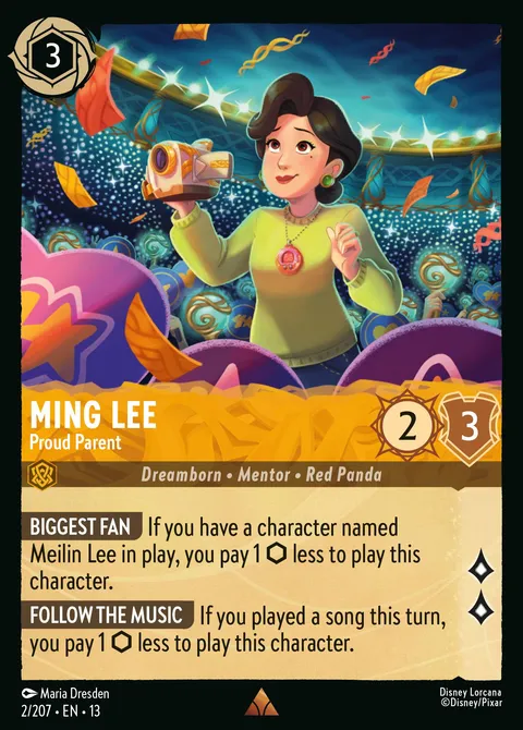Ming Lee — Proud Parent Disney Lorcana card