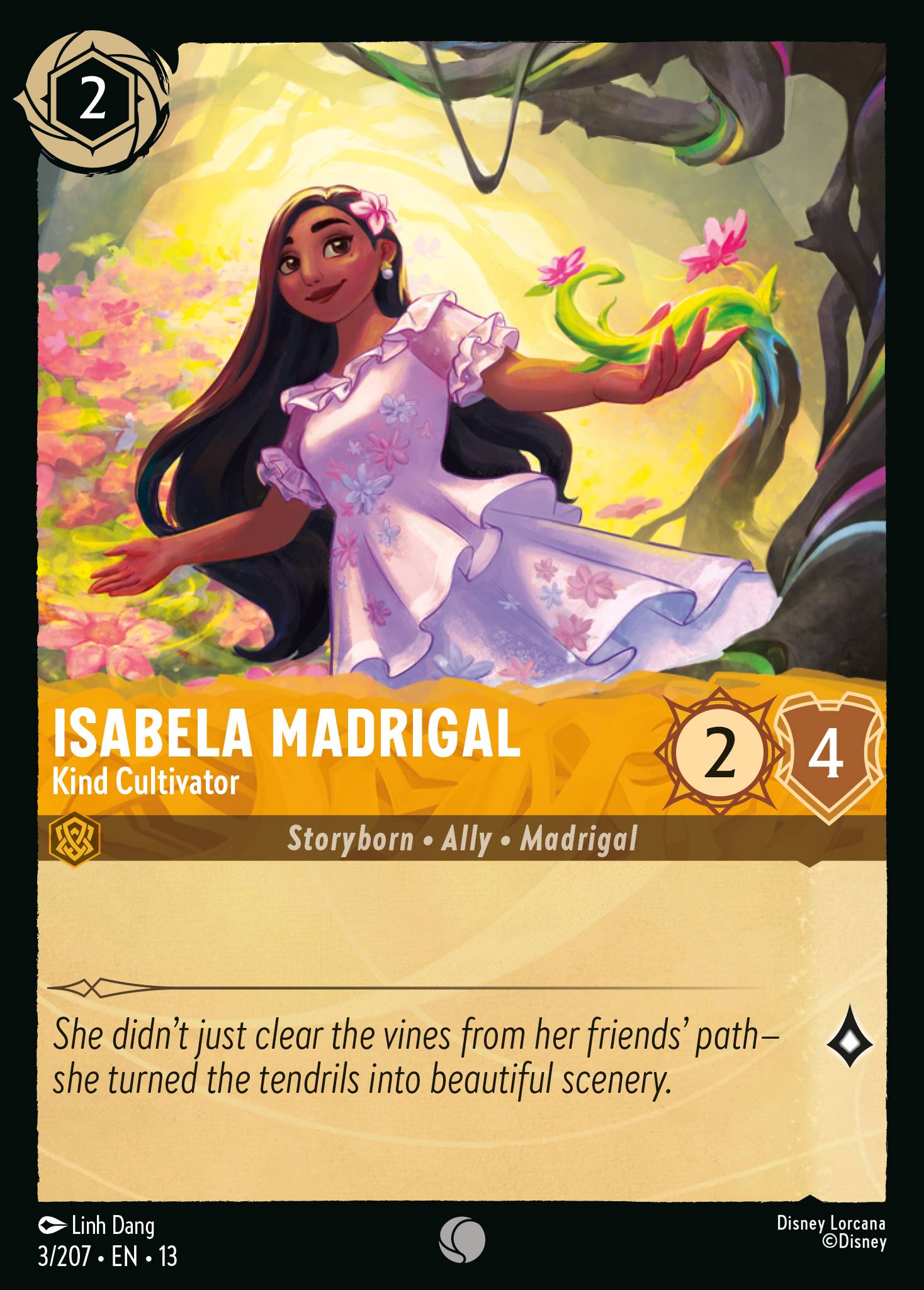 Isabela Madrigal — Kind Cultivator Disney Lorcana card