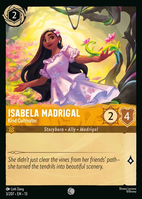 Isabela Madrigal — Kind Cultivator Disney Lorcana card