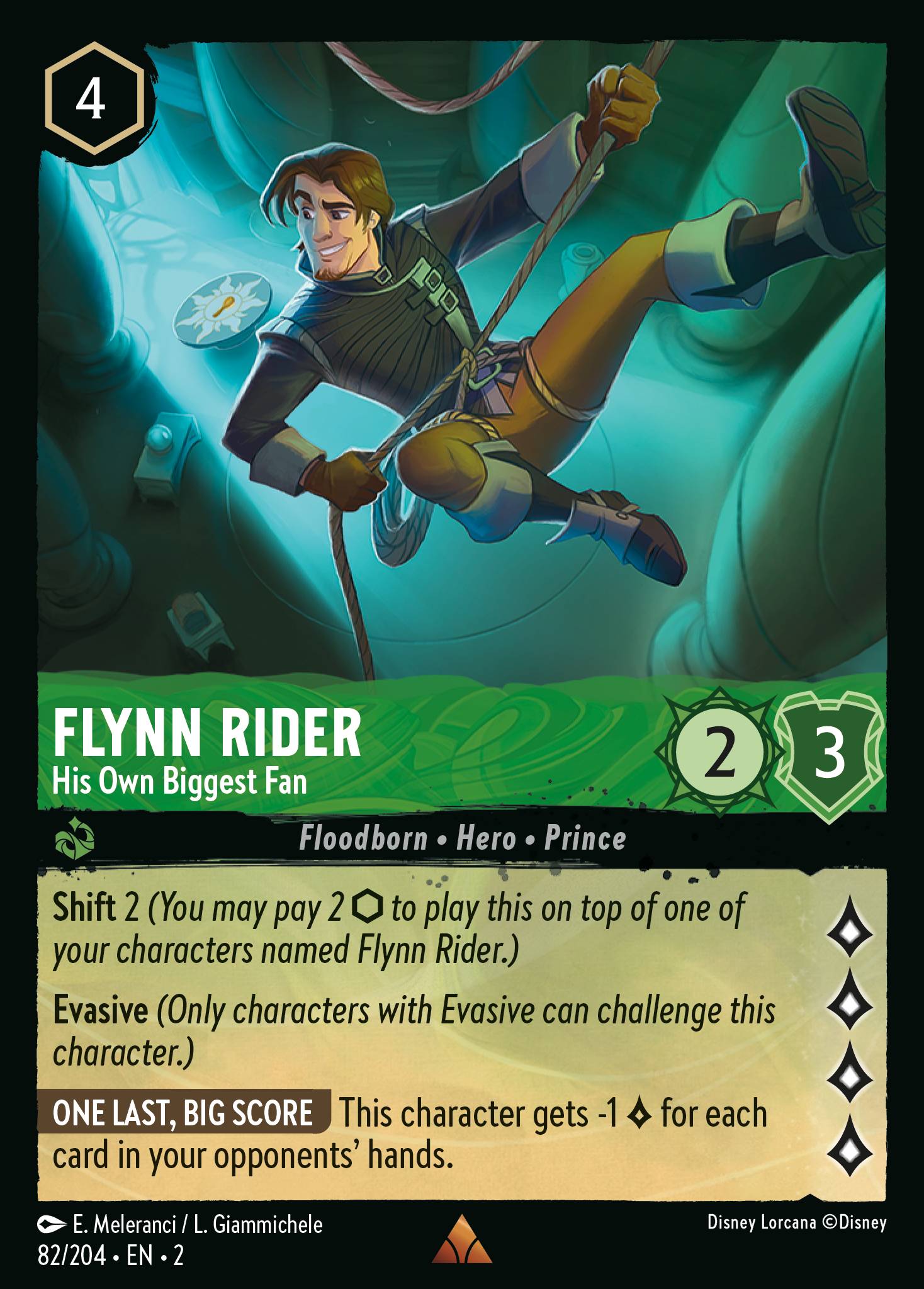 Flynn Rider — His Own Biggest Fan Disney Lorcana card