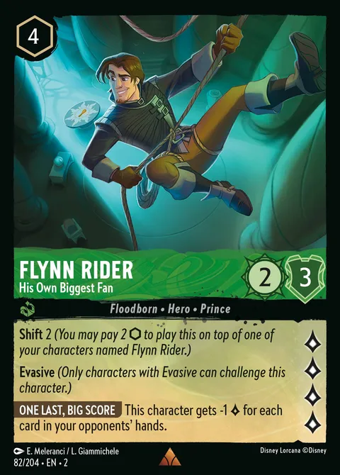 Flynn Rider — His Own Biggest Fan Disney Lorcana card