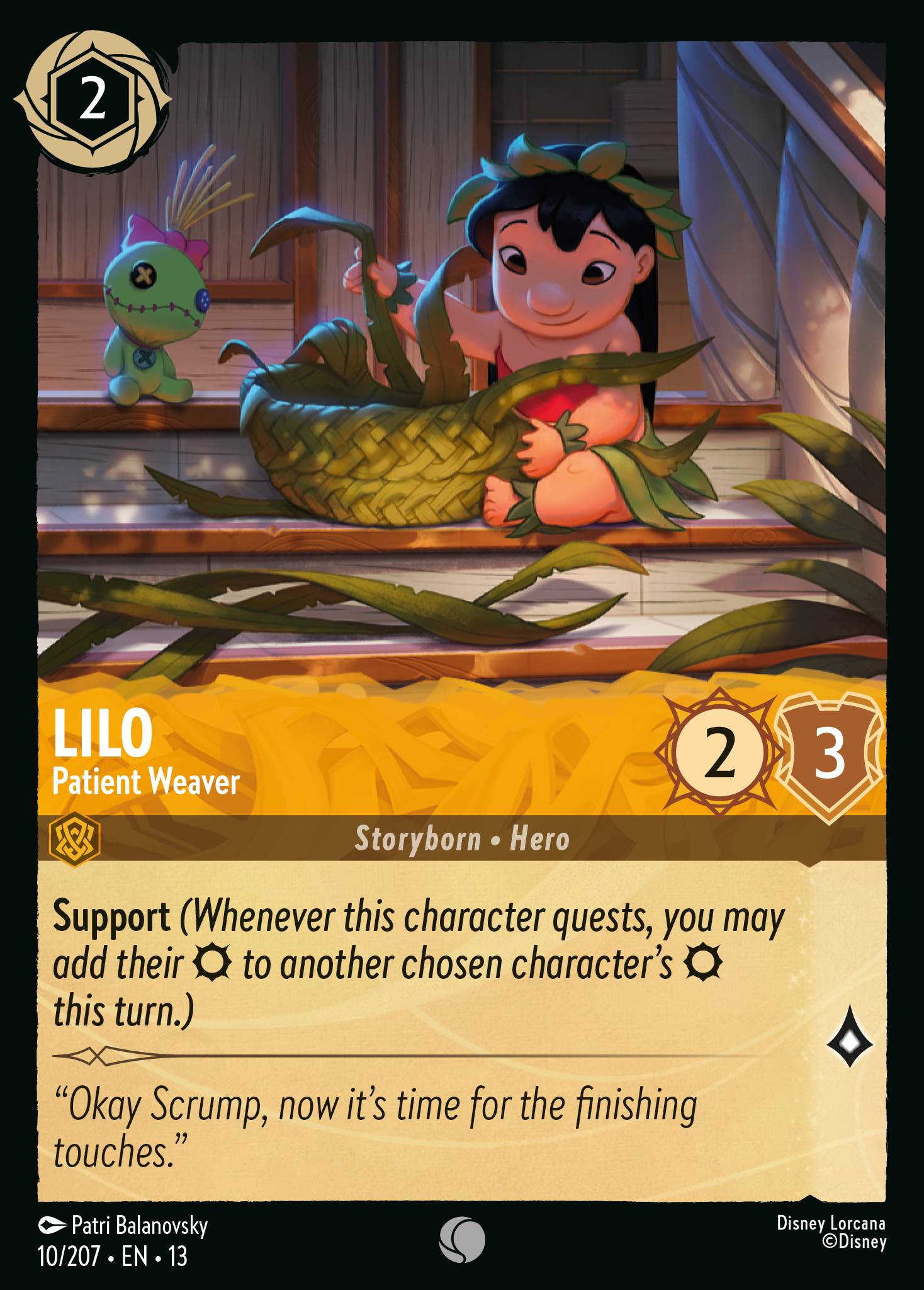 Lilo — Patient Weaver Disney Lorcana card