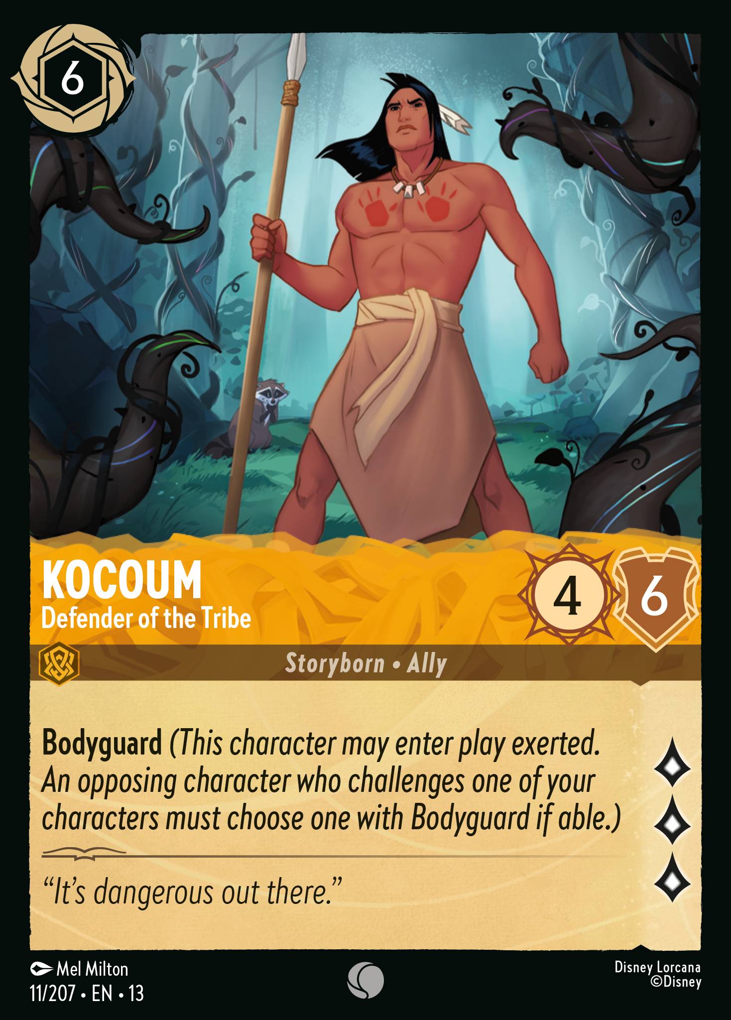 Kocoum — Defender of the Tribe Disney Lorcana card