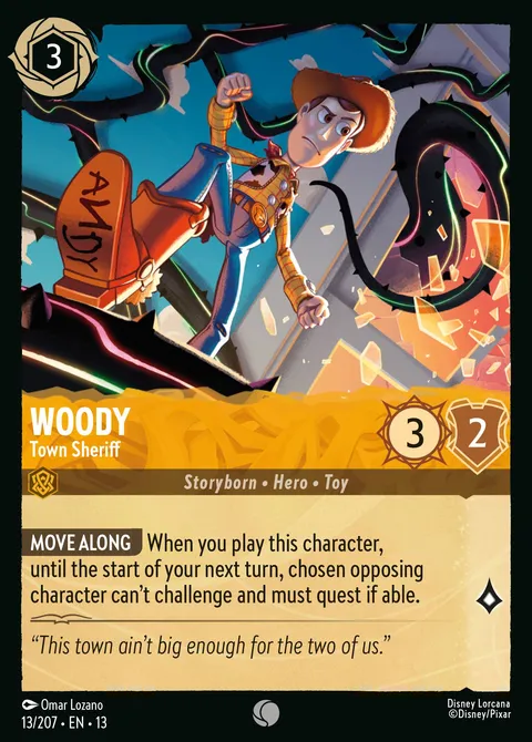 Woody — Town Sheriff Disney Lorcana card