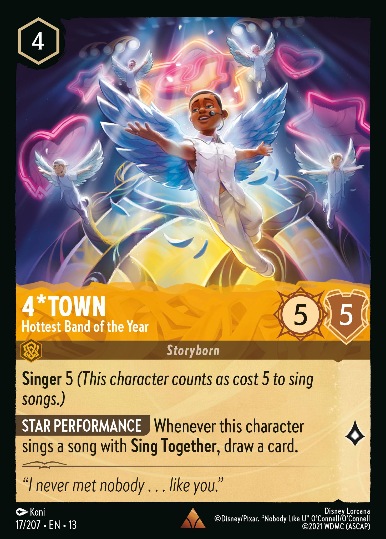 4*Town — Hottest Band of the Year Disney Lorcana card