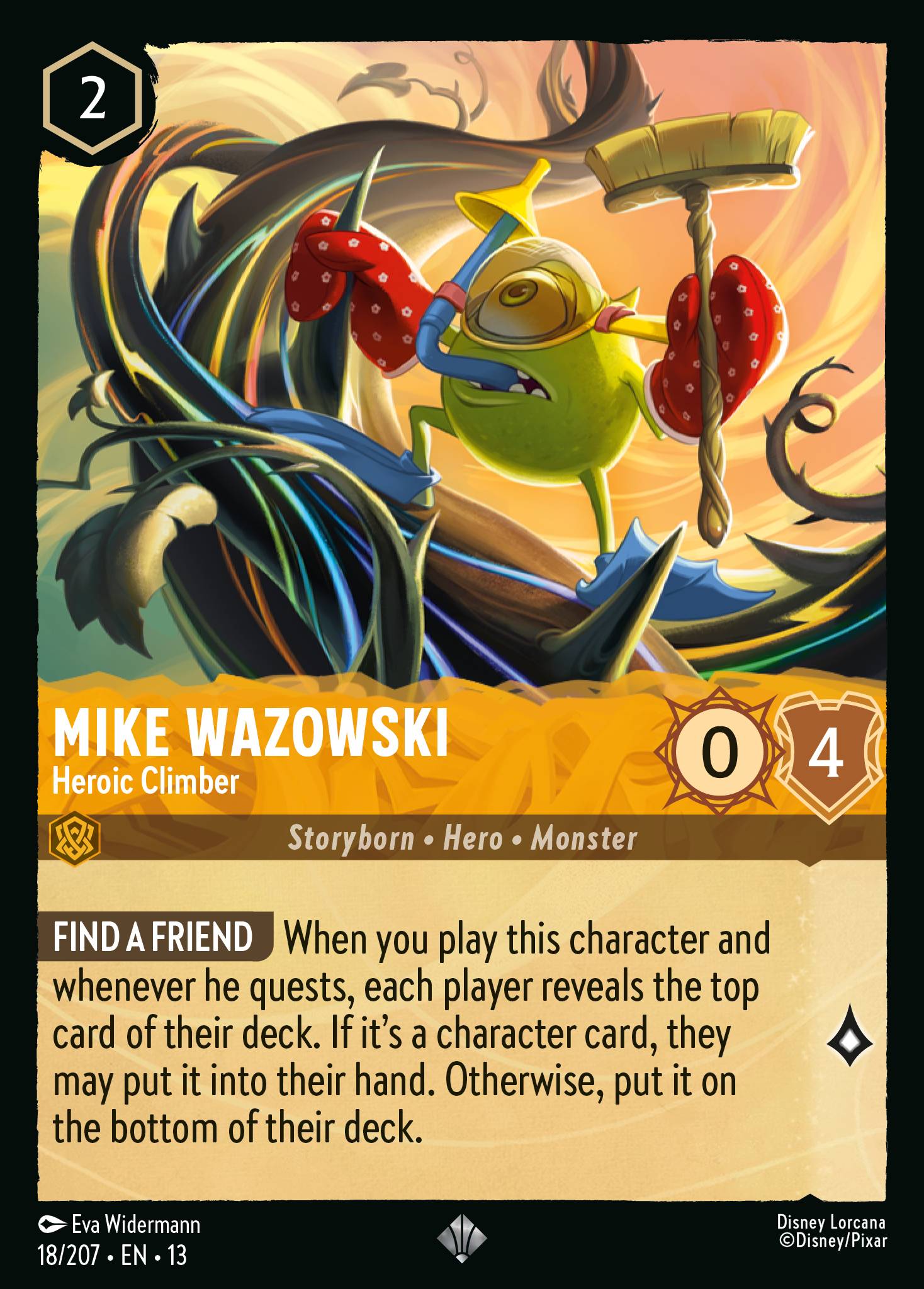 Mike Wazowski — Heroic Climber Disney Lorcana card