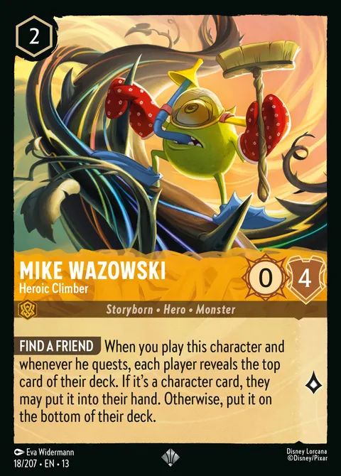 Mike Wazowski — Heroic Climber Disney Lorcana card