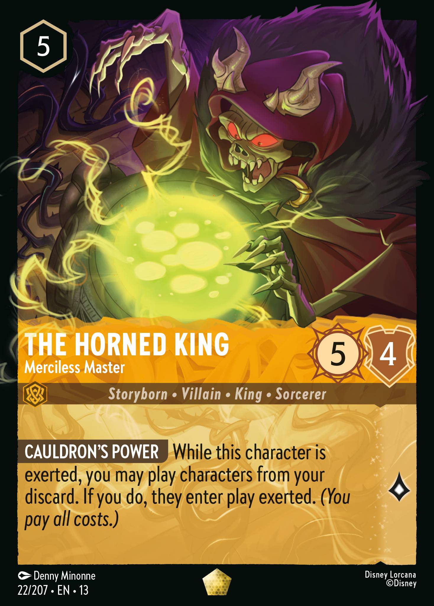 The Horned King — Merciless Master Disney Lorcana card