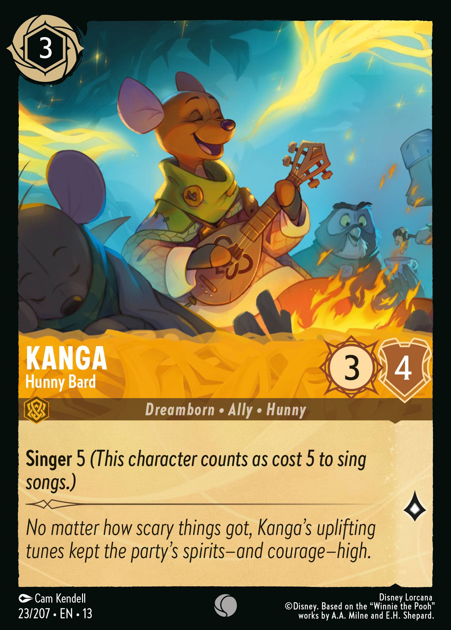 Kanga — Hunny Bard Disney Lorcana card