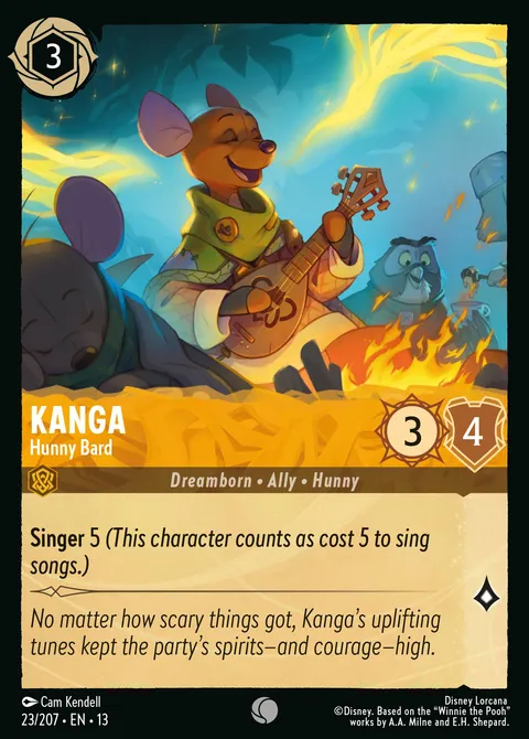Kanga — Hunny Bard Disney Lorcana card