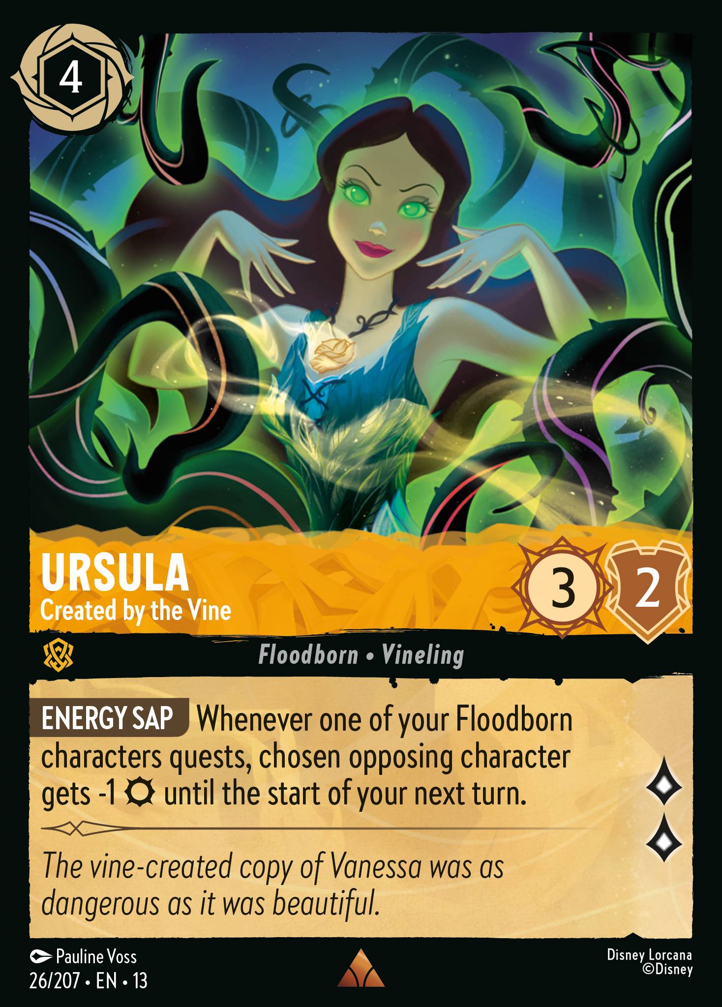 Ursula — Created by the Vine Disney Lorcana card