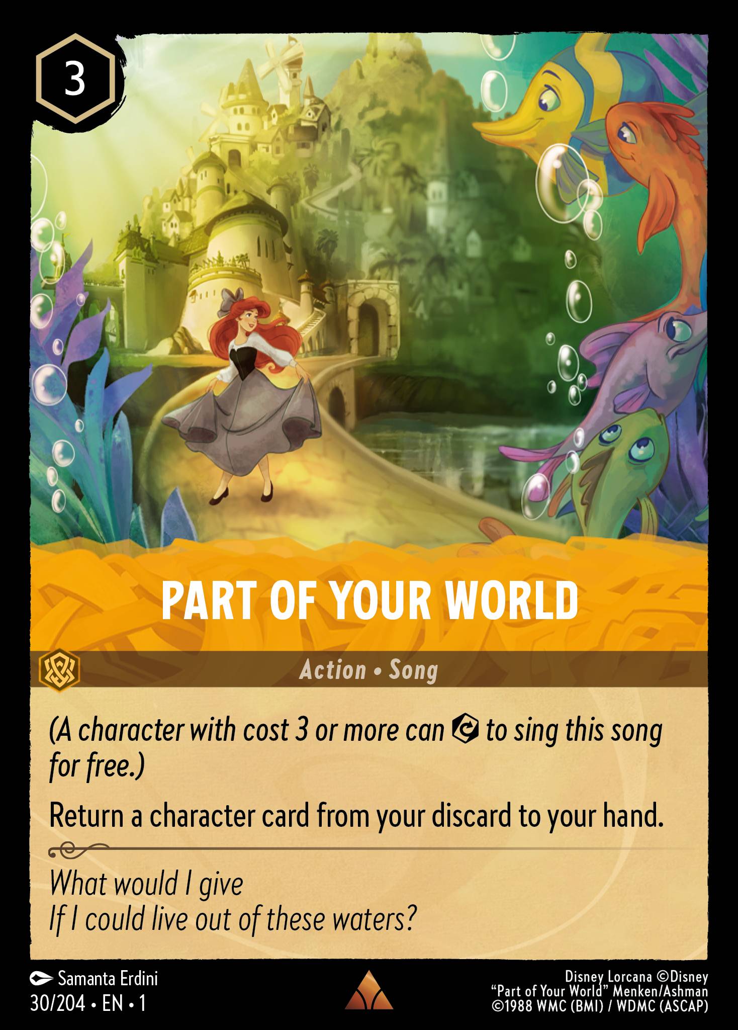 Part of Your World Disney Lorcana card