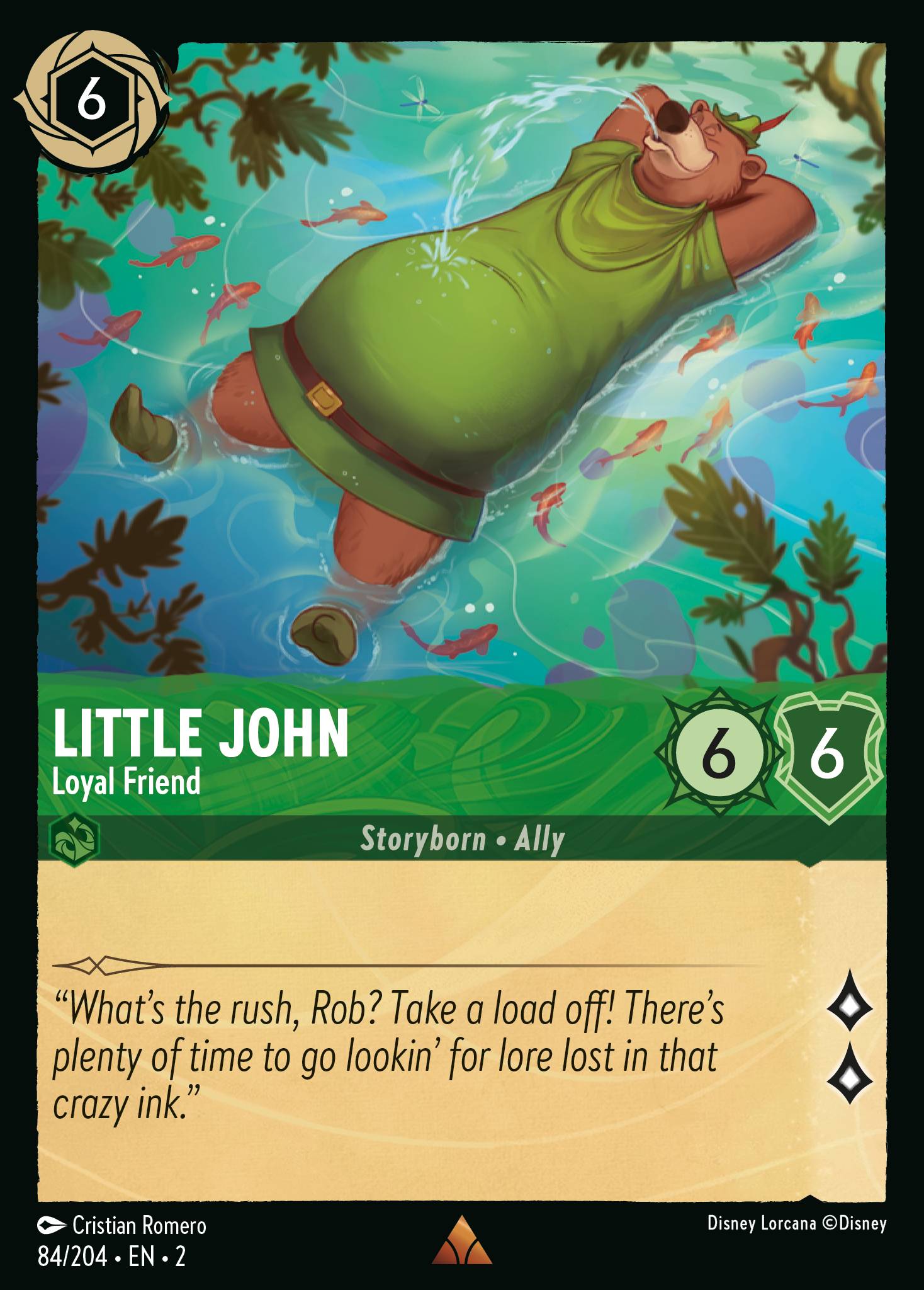 Little John — Loyal Friend Disney Lorcana card