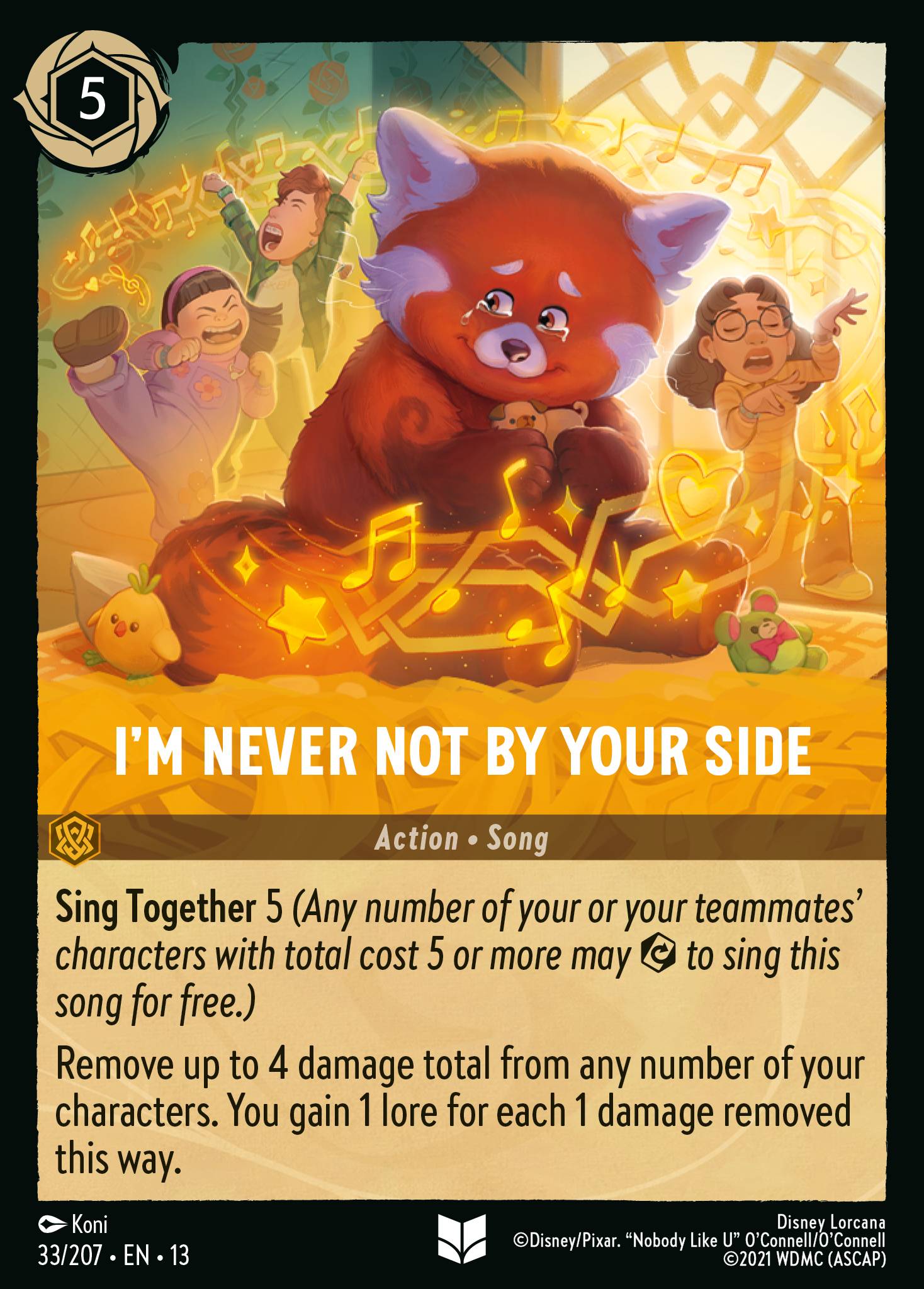 I'm Never Not by Your Side Disney Lorcana card