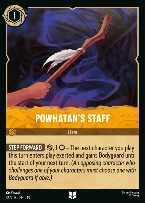 Powhatan's Staff Disney Lorcana card