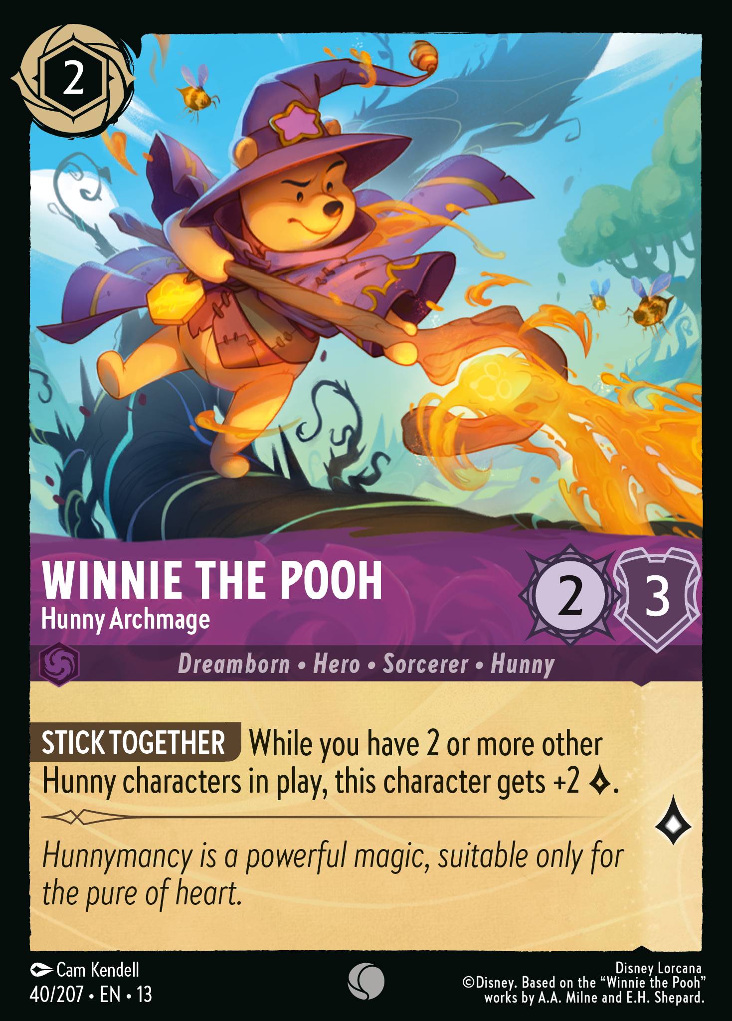 Winnie the Pooh — Hunny Archmage Disney Lorcana card