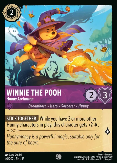 Winnie the Pooh — Hunny Archmage Disney Lorcana card