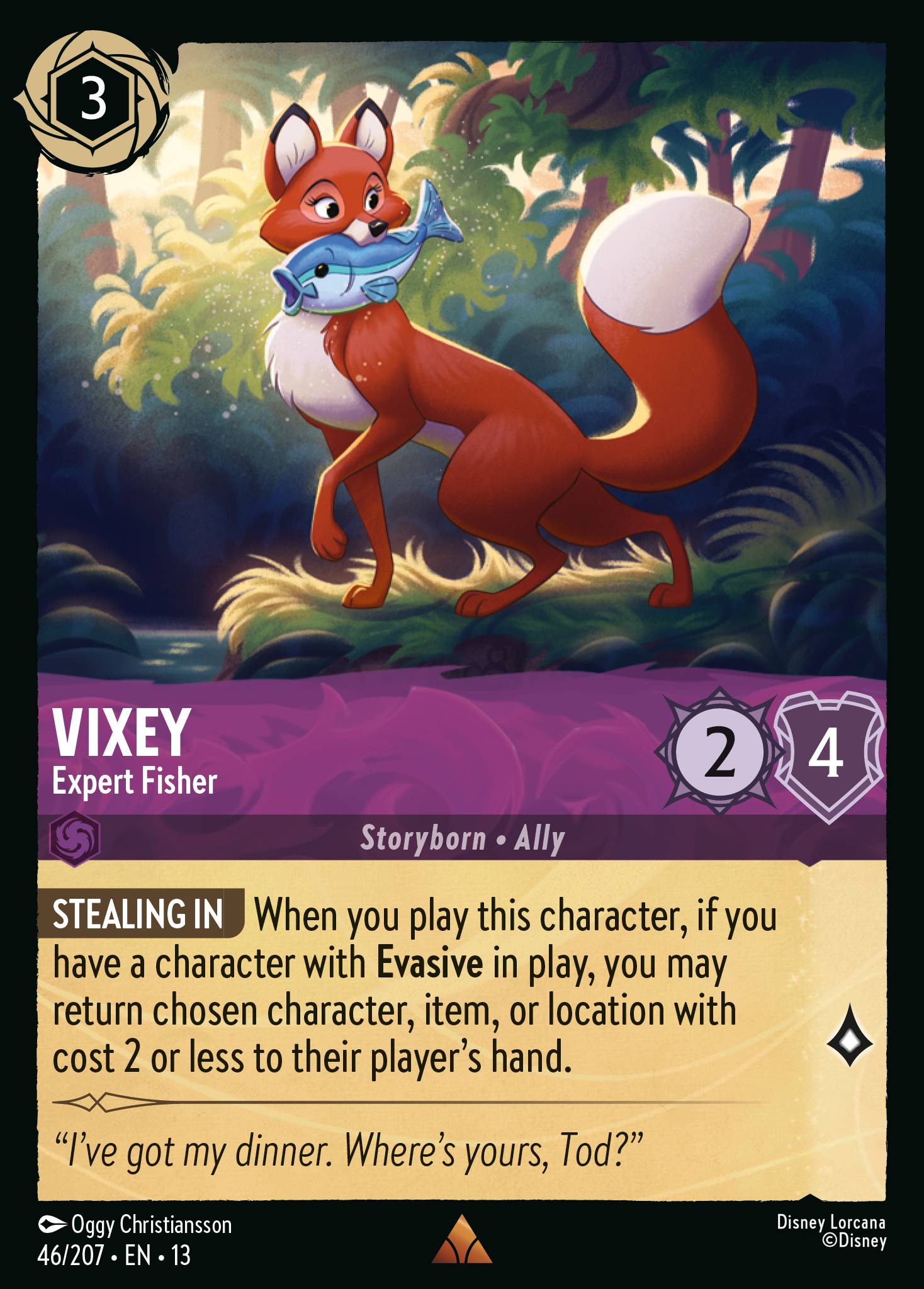 Vixey — Expert Fisher Disney Lorcana card