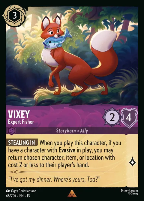 Vixey — Expert Fisher Disney Lorcana card