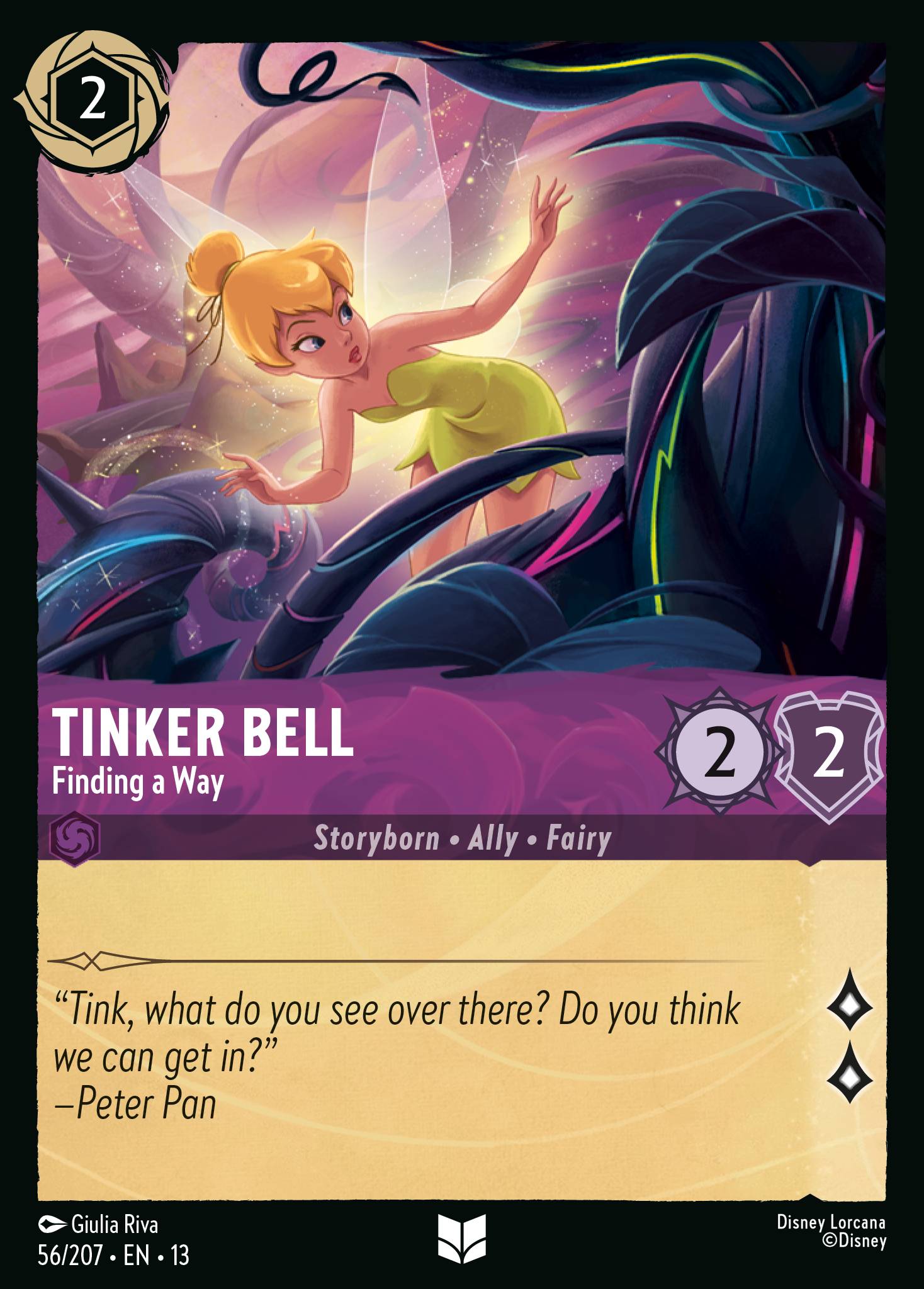 Tinker Bell — Finding a Way Disney Lorcana card