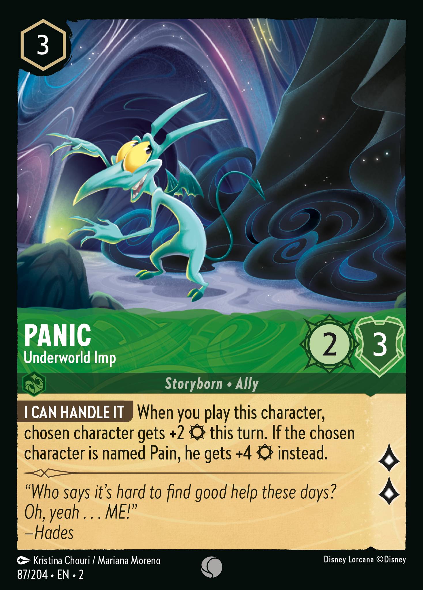 Panic — Underworld Imp Disney Lorcana card