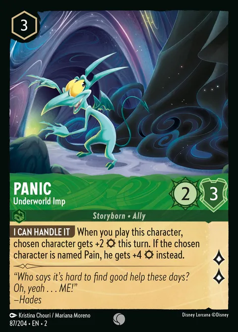 Panic — Underworld Imp Disney Lorcana card
