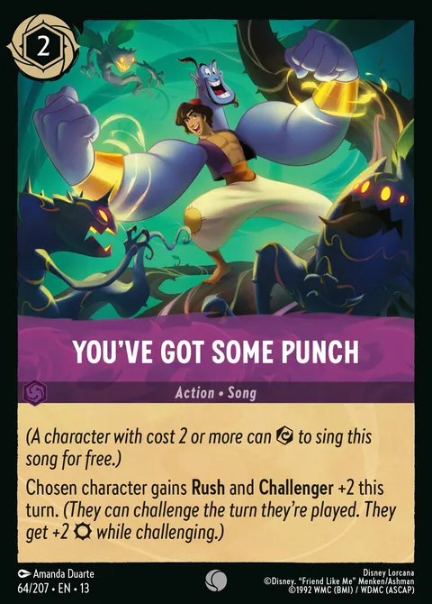 You've Got Some Punch Disney Lorcana card
