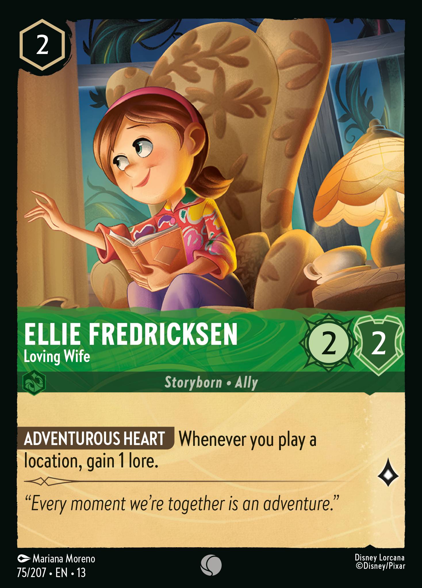 Ellie Fredricksen — Loving Wife Disney Lorcana card