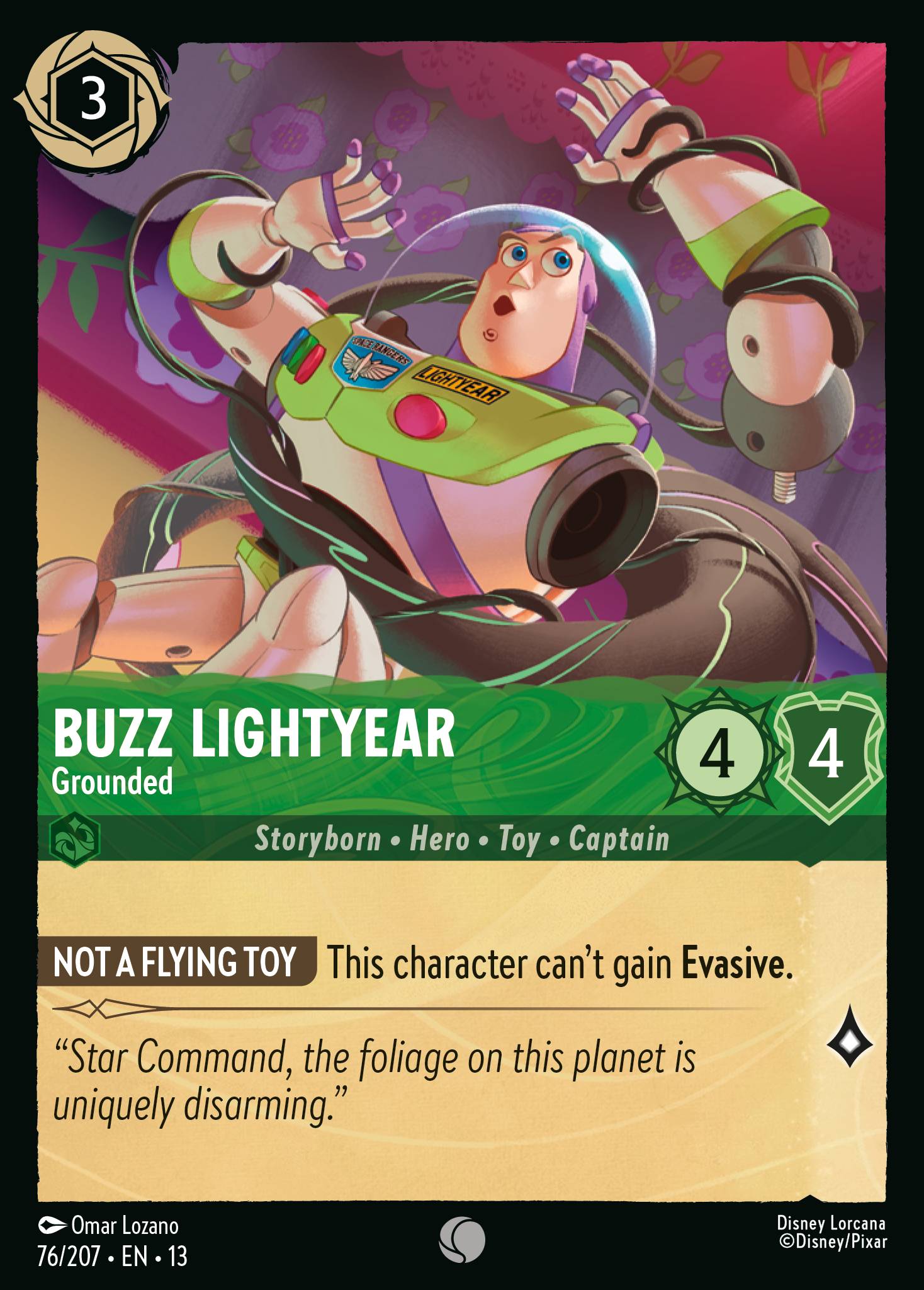 Buzz Lightyear — Grounded Disney Lorcana card
