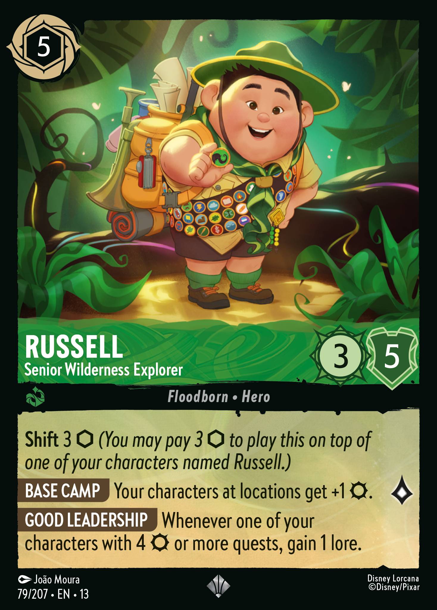 Russell — Senior Wilderness Explorer Disney Lorcana card