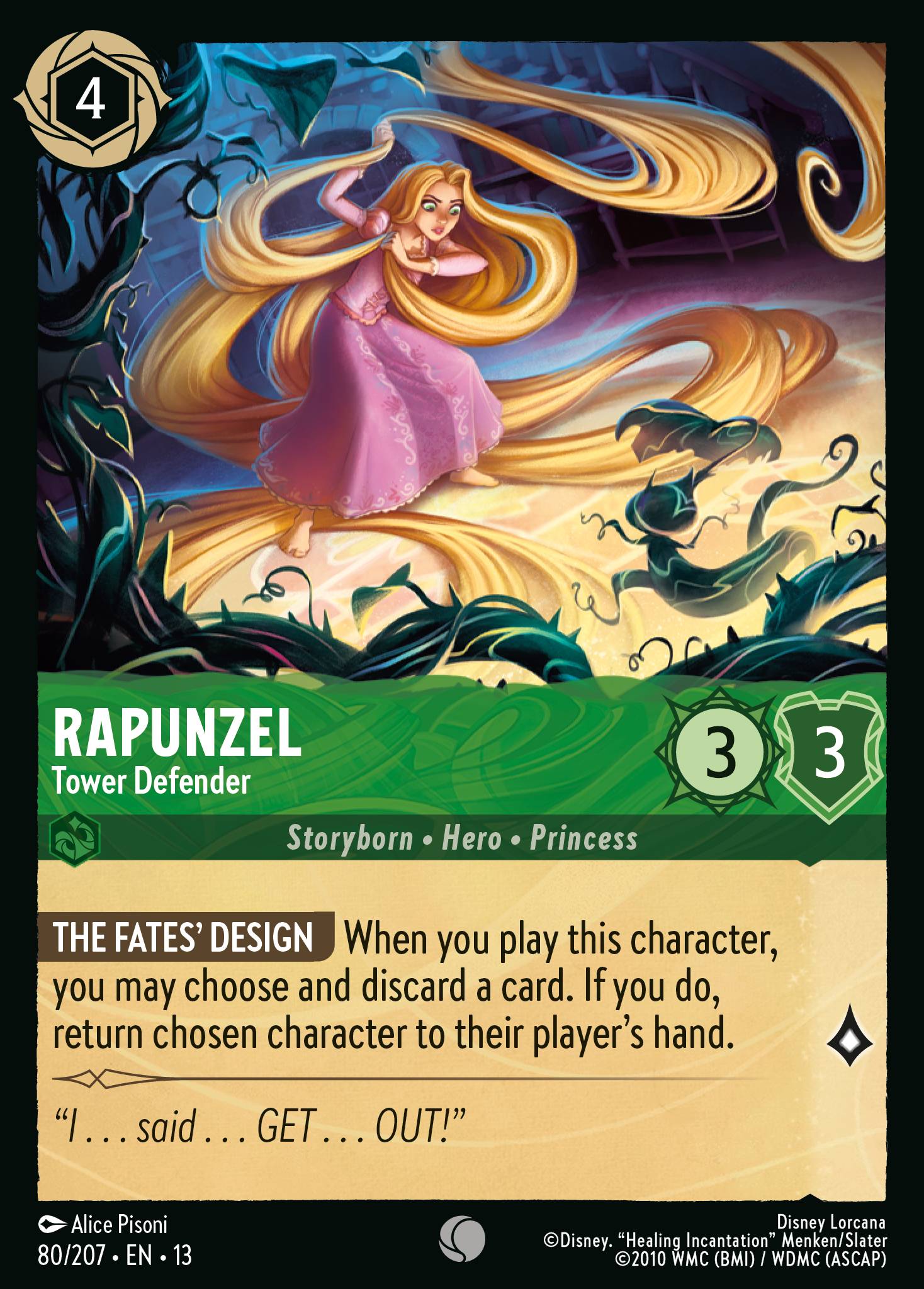 Rapunzel — Tower Defender Disney Lorcana card