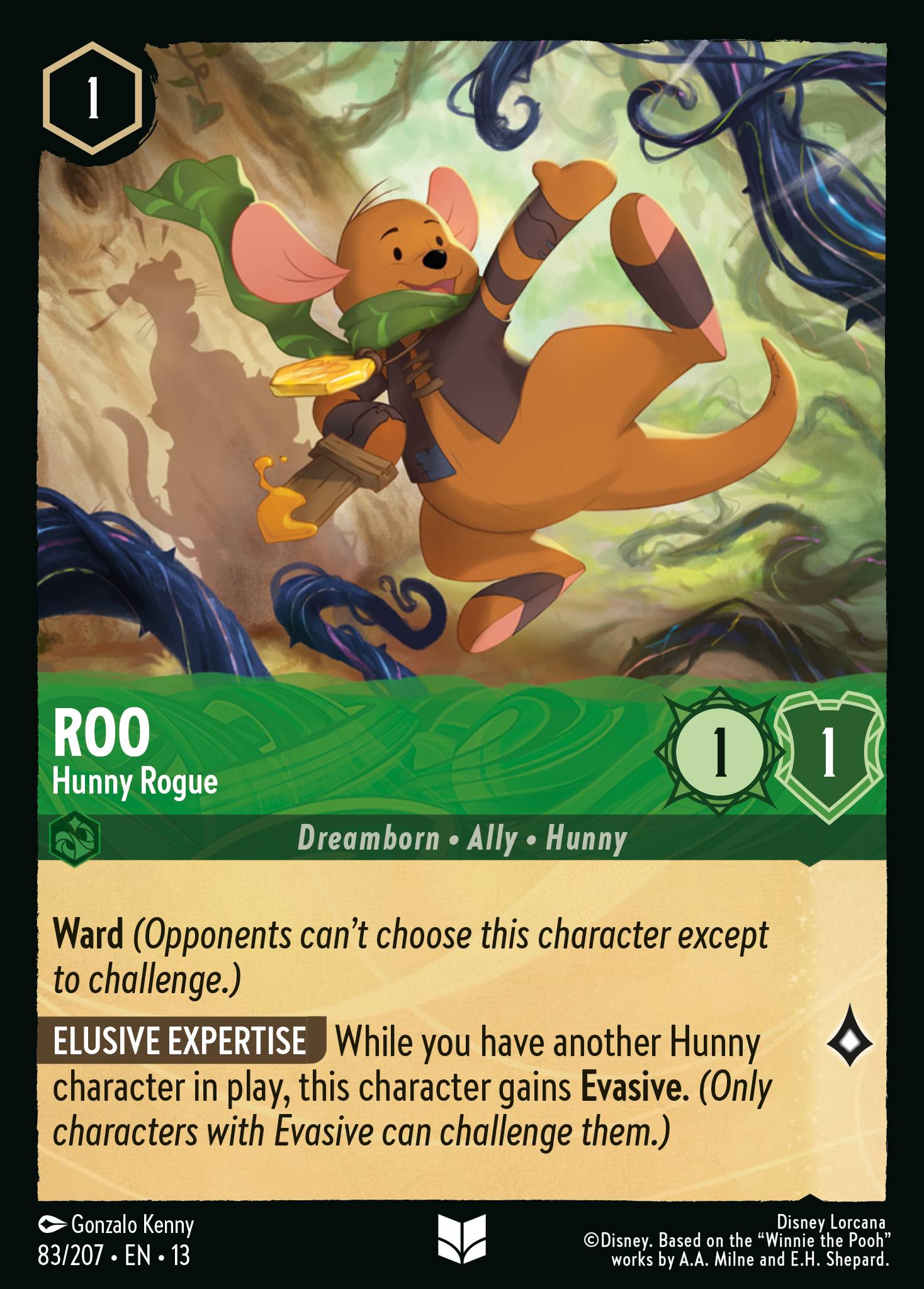 Roo — Hunny Rogue Disney Lorcana card