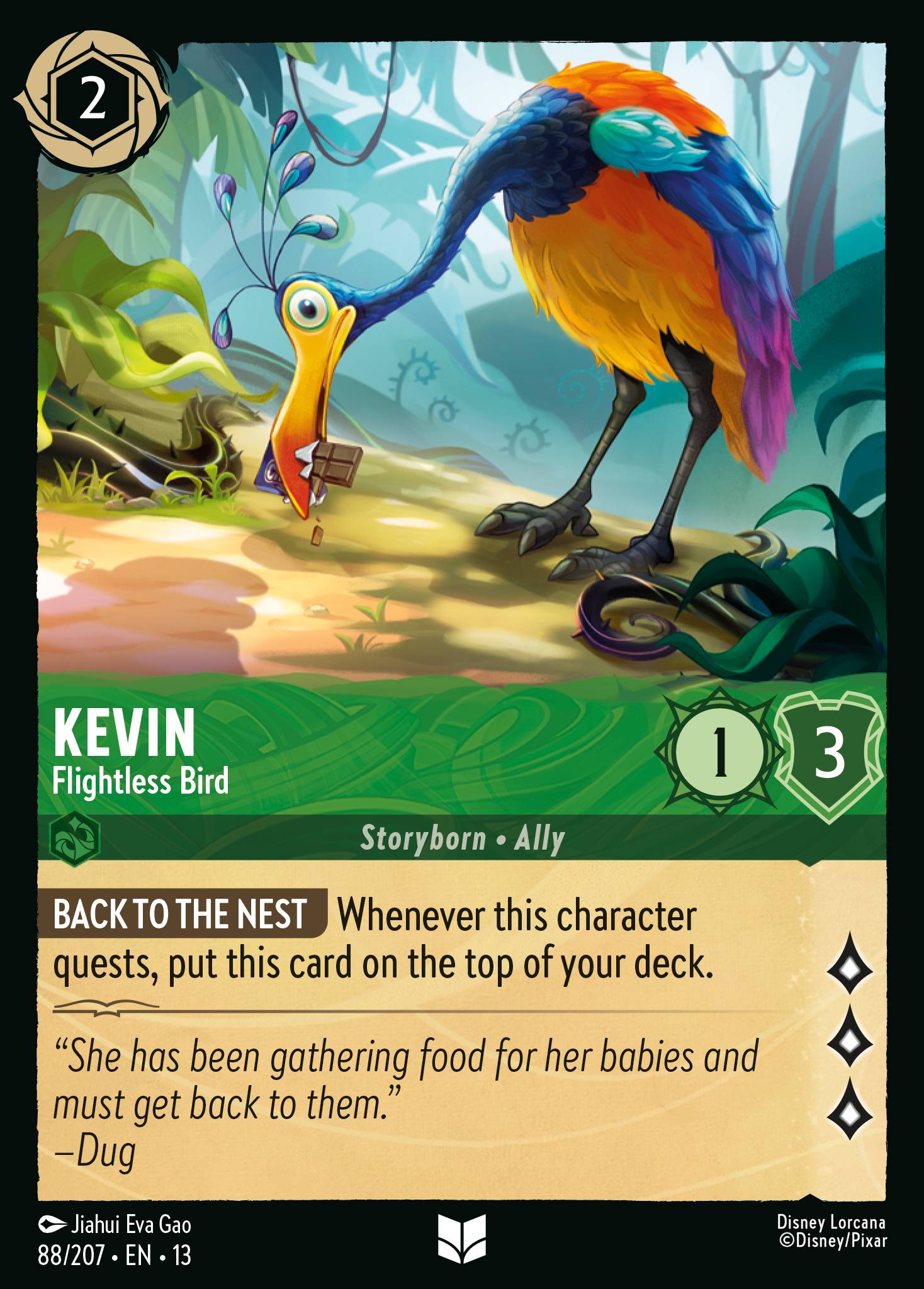 Kevin — Flightless Bird Disney Lorcana card