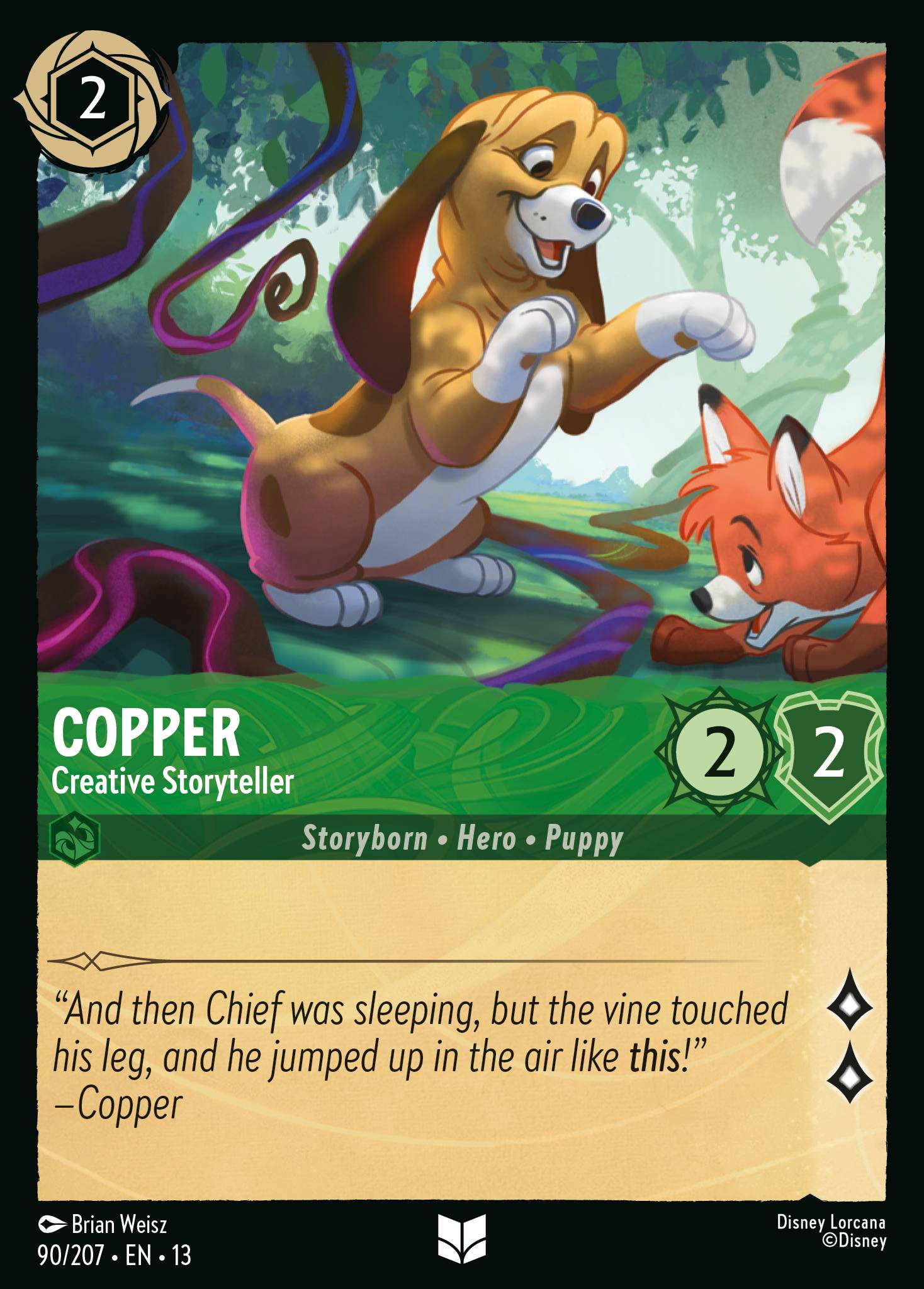 Copper — Creative Storyteller Disney Lorcana card