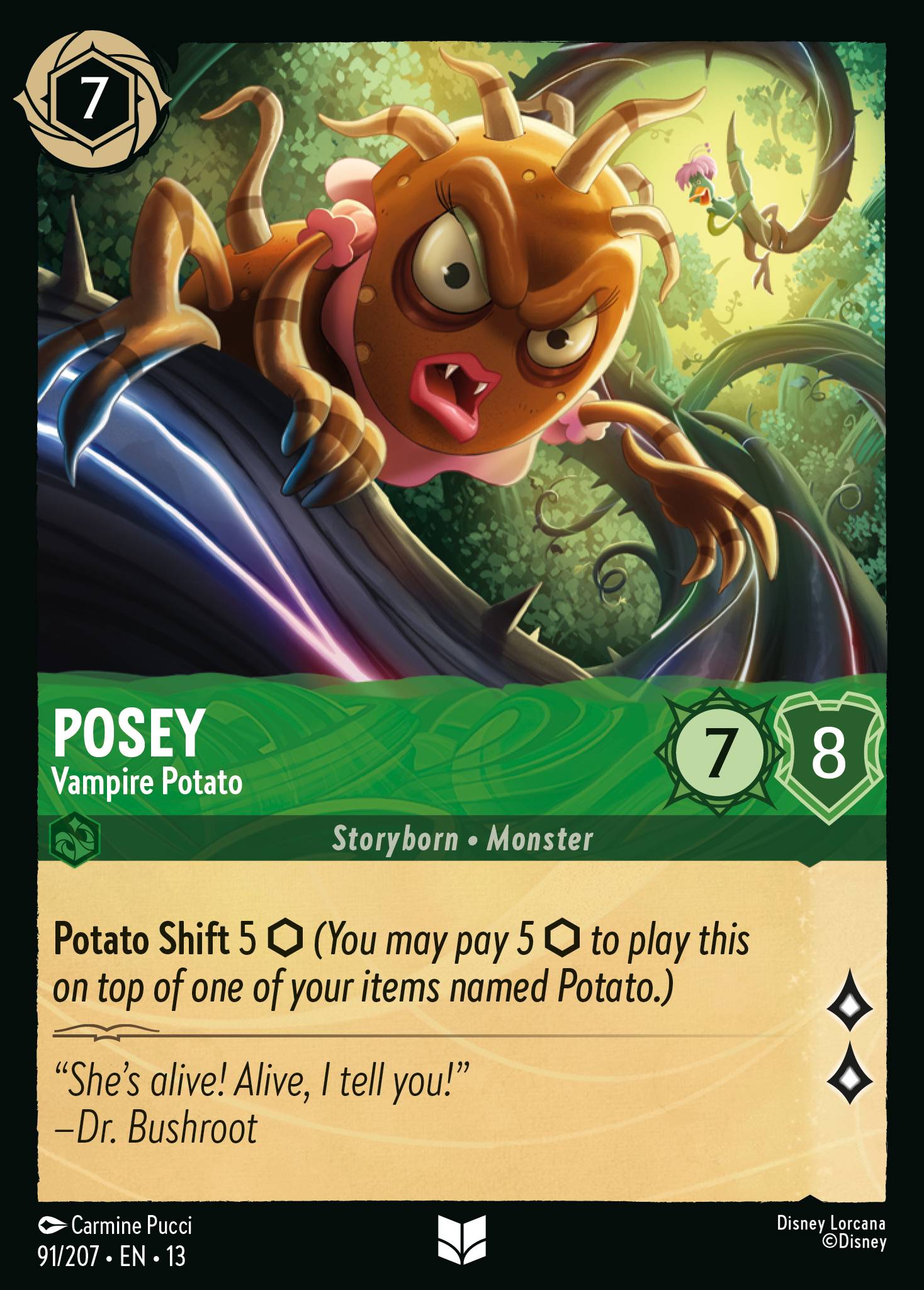 Posey — Vampire Potato Disney Lorcana card