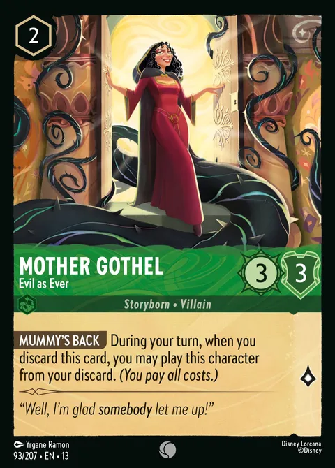 Mother Gothel — Evil as Ever Disney Lorcana card