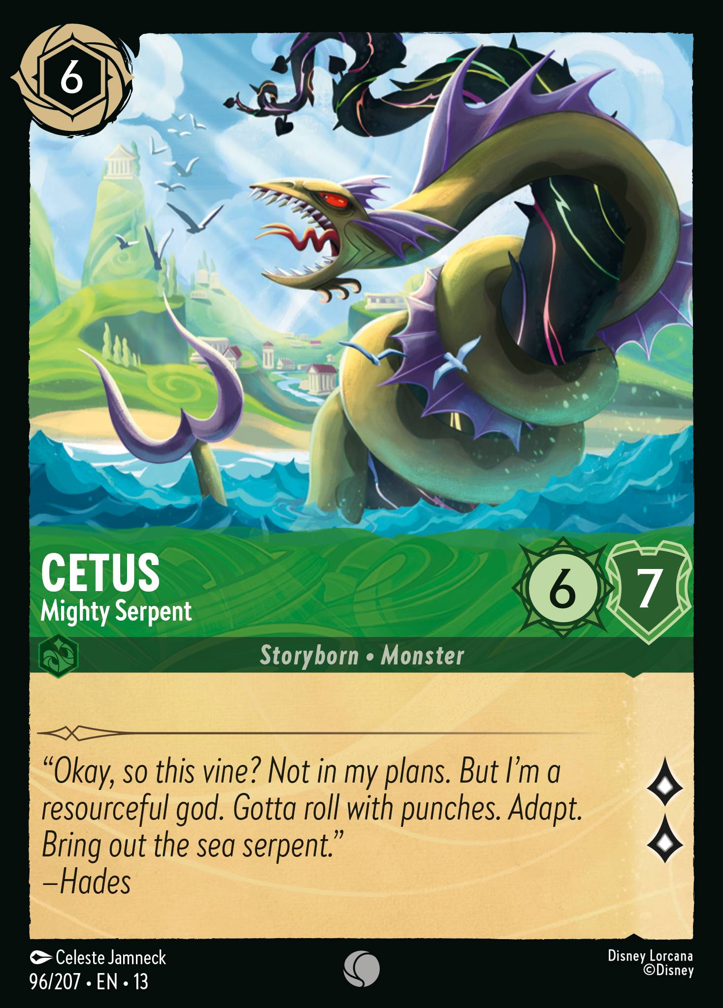 Cetus — Mighty Serpent Disney Lorcana card