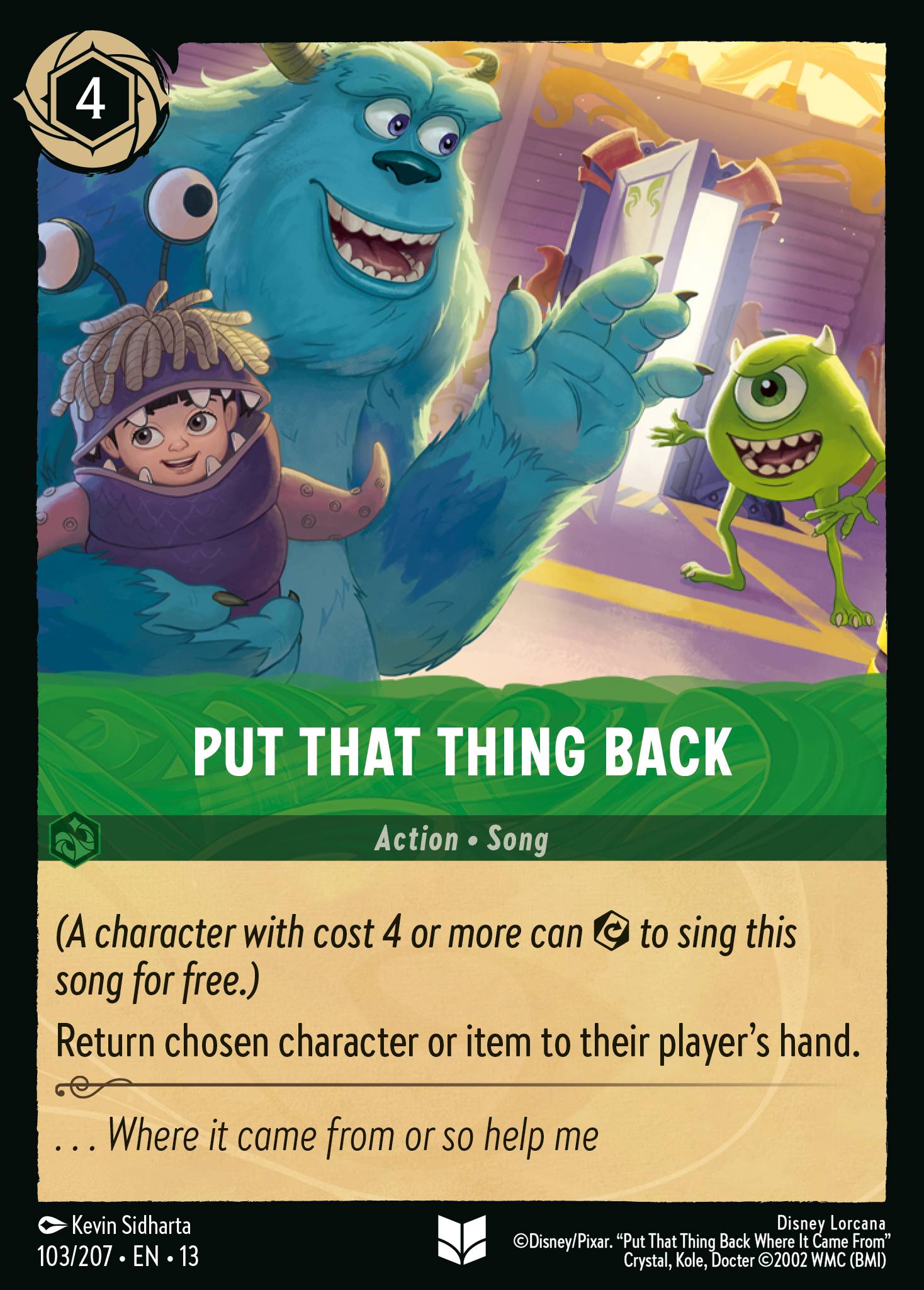 Put That Thing Back Disney Lorcana card