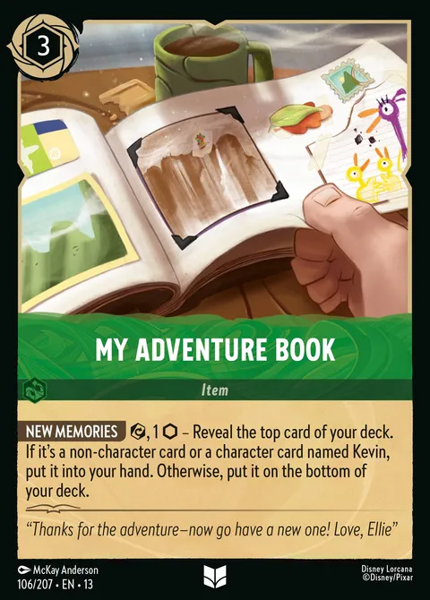My Adventure Book Disney Lorcana card