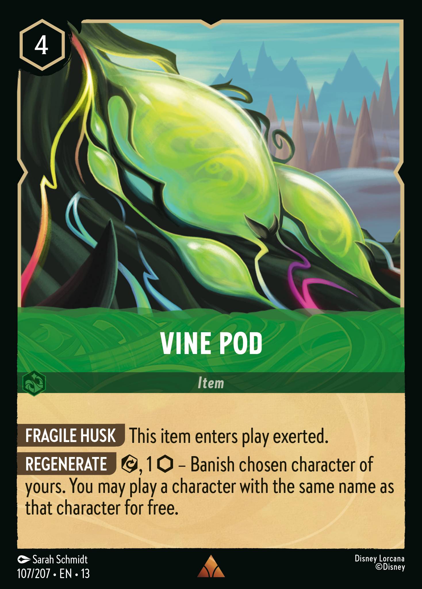 Vine Pod Disney Lorcana card